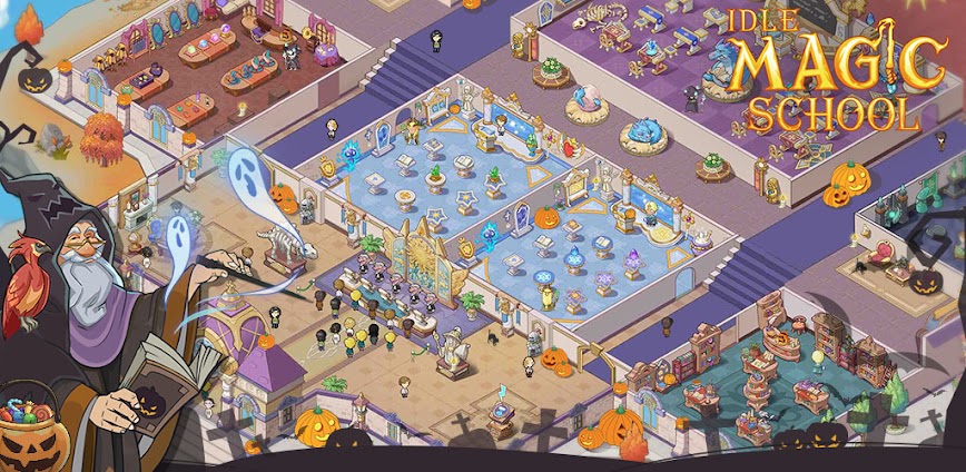 Idle Magic School v3.0.1 MOD APK [Unlimited Holy Water, Magic Fruit]